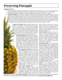 Preserving Pineapple - The Home Preserving Bible