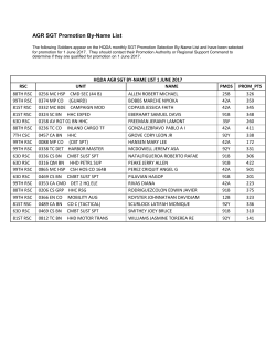 AGR SGT Promotion By-Name List