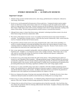 chapter 14cenergy resourcesbalternate sources