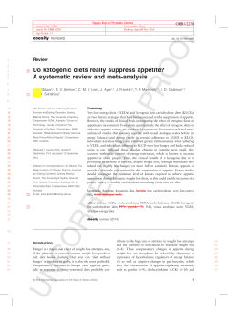 Do ketogenic diets really suppress appetite? A systematic review