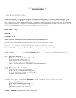 ELA Unit 1 - Scituate Public Schools