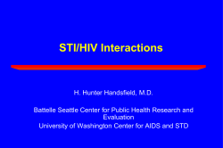 STI/HIV Interactions - STD Prevention Online