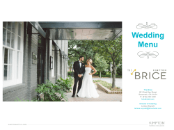 Hotel Name Here | Catering Menu