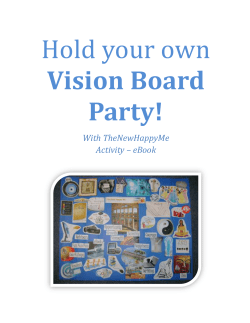 Hold your own Vision Board Party!