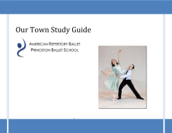 Our Town Study Guide - American Repertory Ballet