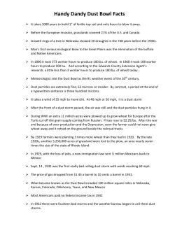 Handy Dandy Dust Bowl Facts
