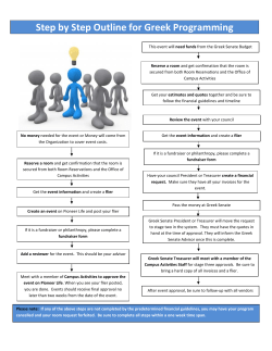 Step by Step Outline for Greek Programming