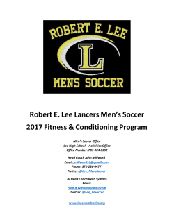 Robert E. Lee Lancers Men`s Soccer 2017