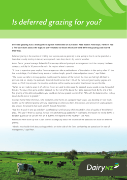 Is deferred grazing for you?