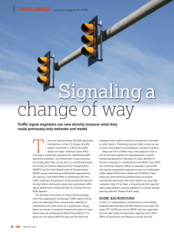 Signaling a change of way