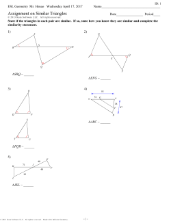 Similar Triangles