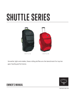 owner`s manual - Osprey Europe
