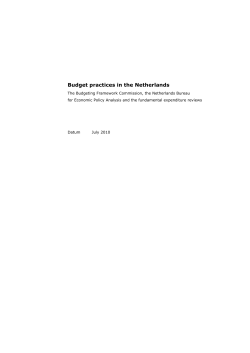 Publication budget practices in the Netherlands