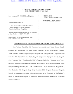 Non-Producer Plaintiffs` Third Amended Master