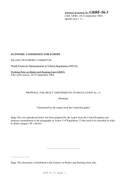 ECE R.13 Page 1 Informal document No. GRRF-56-3