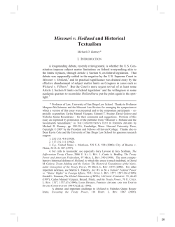 Missouri v. Holland and Historical Textualism