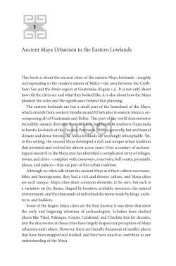 Ancient Maya Urbanism in the Eastern Lowlands