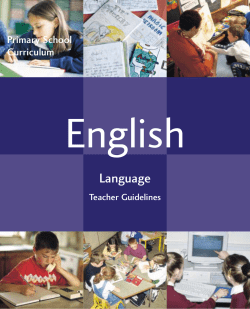 English Teacher Guidelines