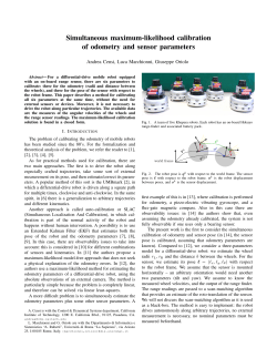 Simultaneous maximum-likelihood calibration of odometry and