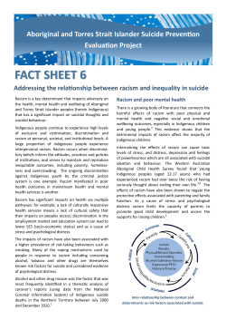 fact sheet 6 - School of Indigenous Studies