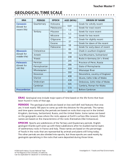 The Geological Time Scale