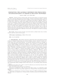Simplifying the Jacobian Criterion for precluding