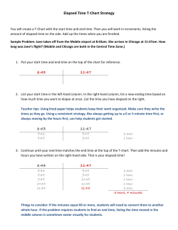 Elapsed Time T-Chart Strategy