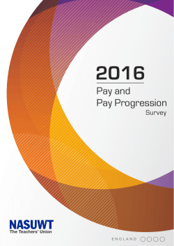 Pay and Progression Survey 2016 (England)