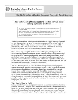 How and when might congregations conduct surveys about