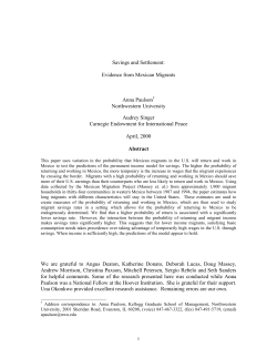 Savings and Settlement - Kellogg School of Management