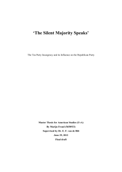 The Silent Majority Speaks - UvA-DARE