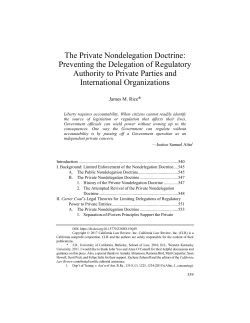 The Private Nondelegation Doctrine