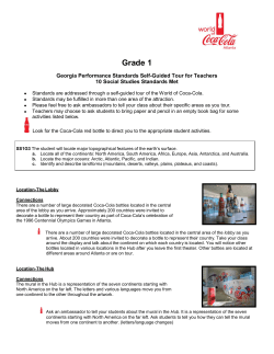 Grade 1 - World of Coca-Cola