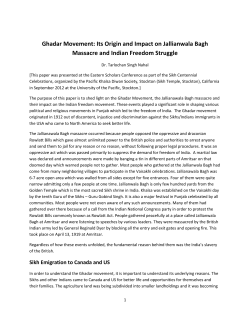 Its Origin and Impact on Jallianwala Bagh Massacre and Indian