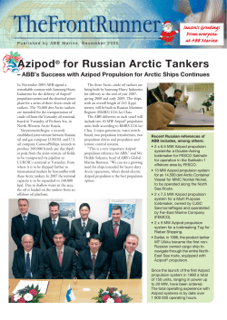Azipod&reg; for Russian Arctic Tankers