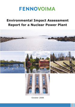 Environmental Impact Assessment Report for a Nuclear Power Plant