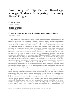 Case Study of Rip Current Knowledge amongst Students