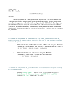 Nathan Rollins Math 1210 &ndash; Calculus Math 1210 Pipeline Project