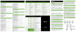 Quick Reference Guide - Splunk Documentation