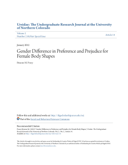 Gender Difference in Preference and Prejudice for Female Body