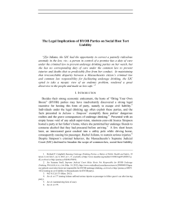 The Legal Implications of BYOB Parties on Social Host Tort Liability