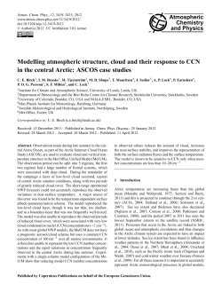 Modelling atmospheric structure, cloud and their response to CCN in