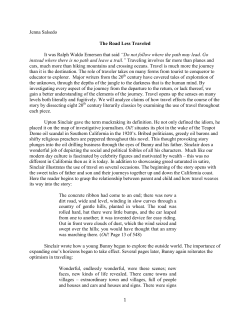 The Road Less Traveled by Jenna Salsedo