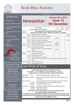 Issue 12 - Rose Hill School