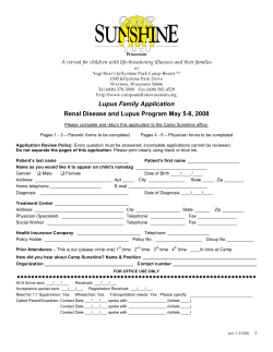 Lupus Family Application Renal Disease and