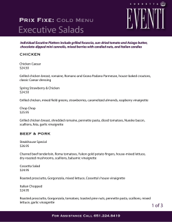 Executive Salads - Cossetta Eventi
