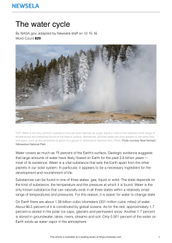 The water cycle - laurich-mbvm