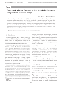 Paper Smooth Gradation Reconstruction from False Contours in