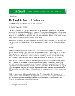 The Bungle in Boca &mdash; A Postmortem