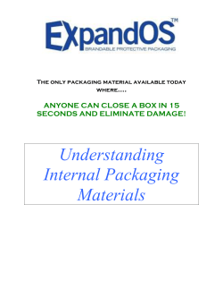 Guide to Understanding Internal Packaging Material Jan 2012